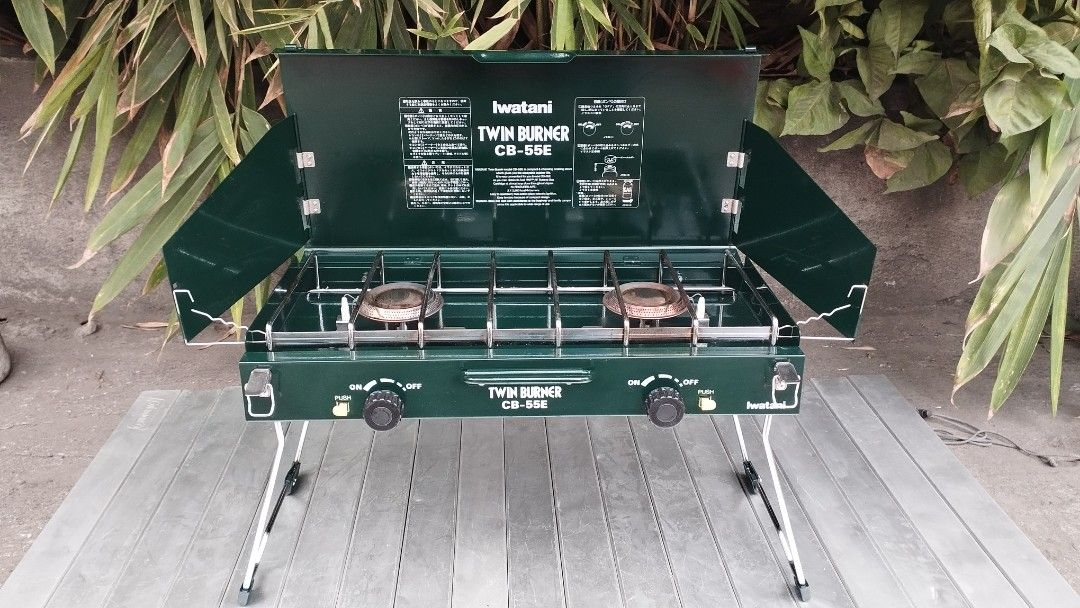 廃盤品 iwatani ツーバーナーコンロ CB-55E Iwatan CB-55EG
