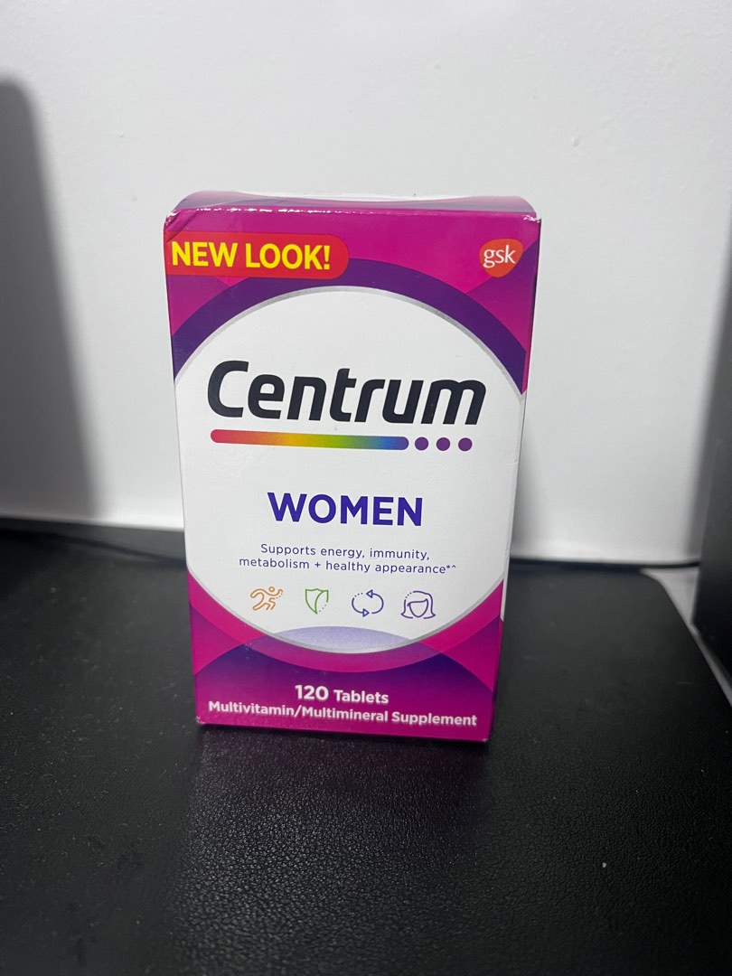 Centrum Multivitamin Supplement 120 tablets, Health & Nutrition, Health ...