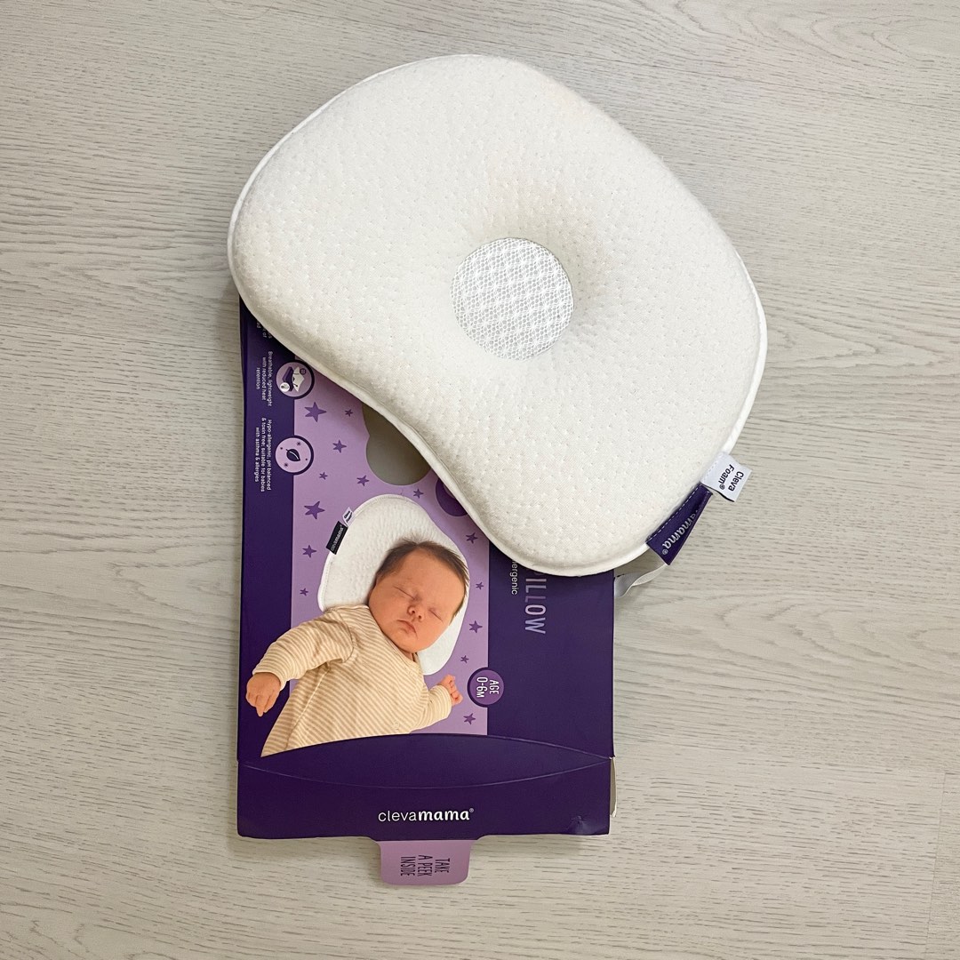Clevamama Clevafoam Infant Pillow Reduce Flat Head Babies