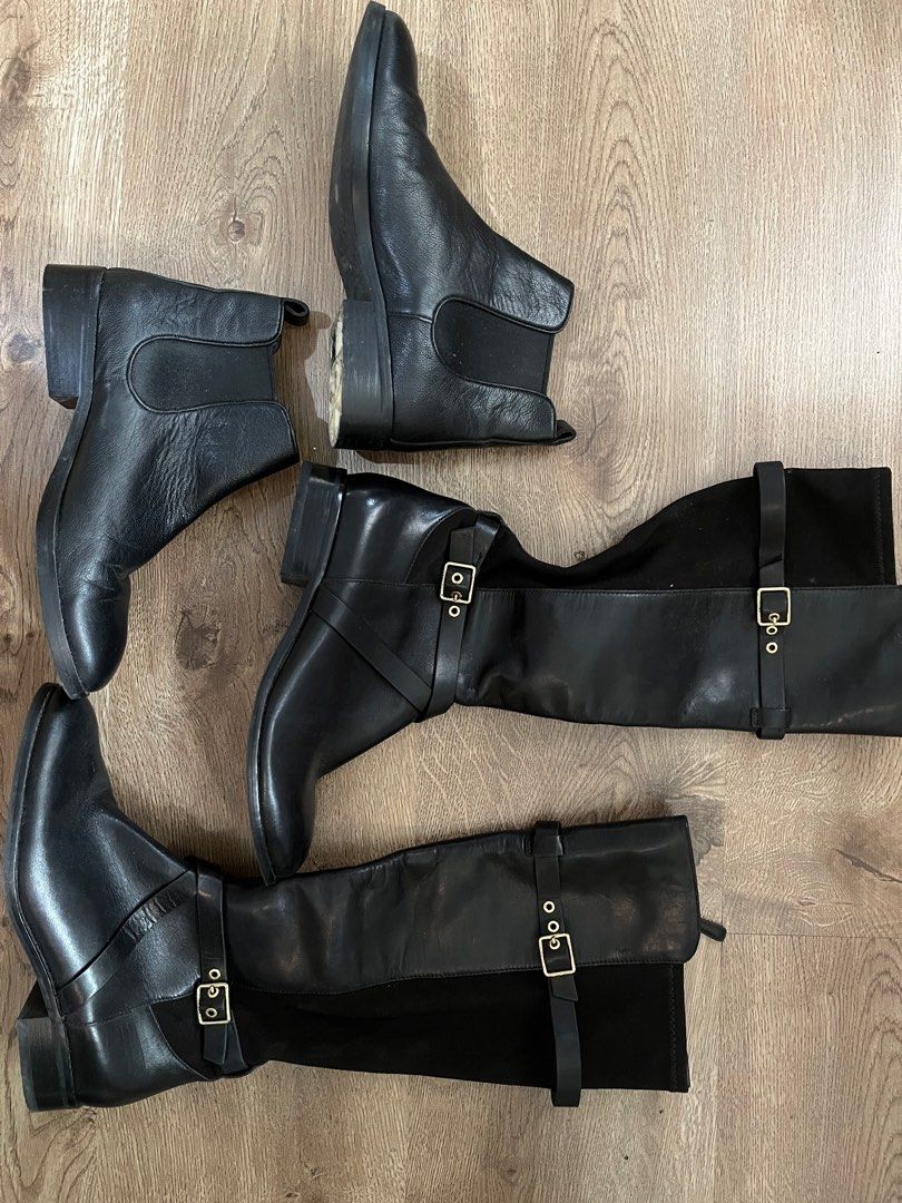 Cole haan clearance black riding boots
