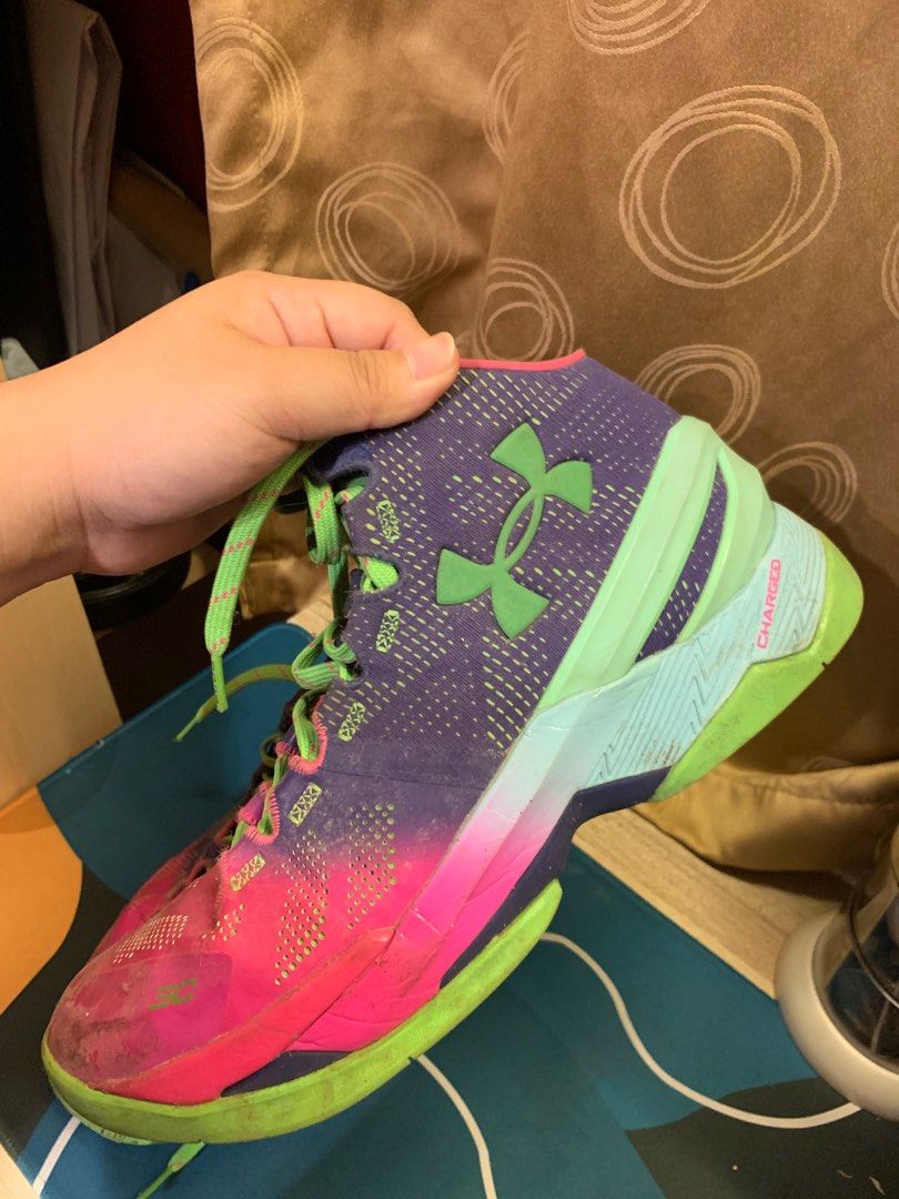 Curry 2 retro northern lights Men s Fashion Footwear Sneakers on Carousell