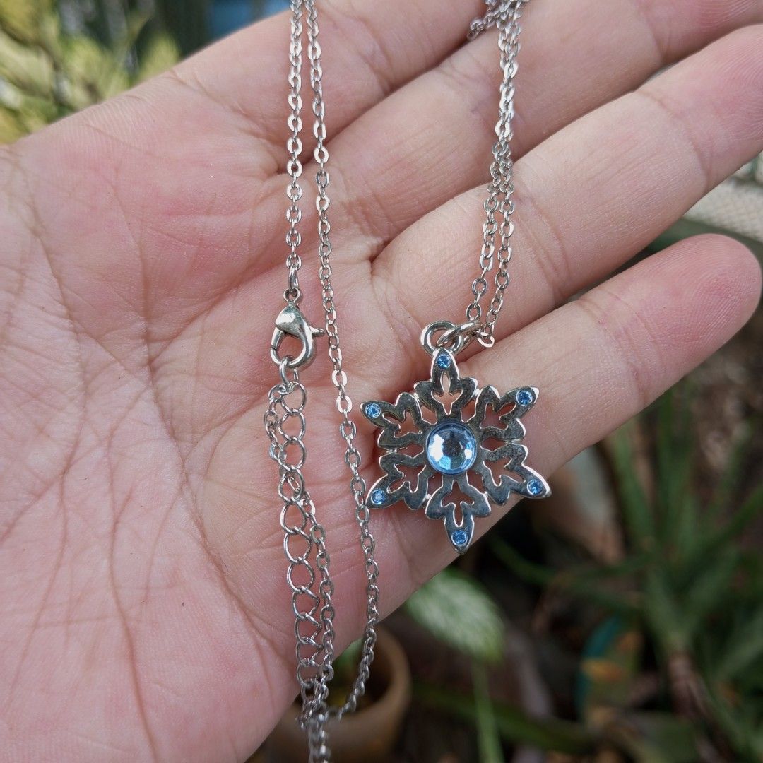 Disney snowflake necklace hotsell