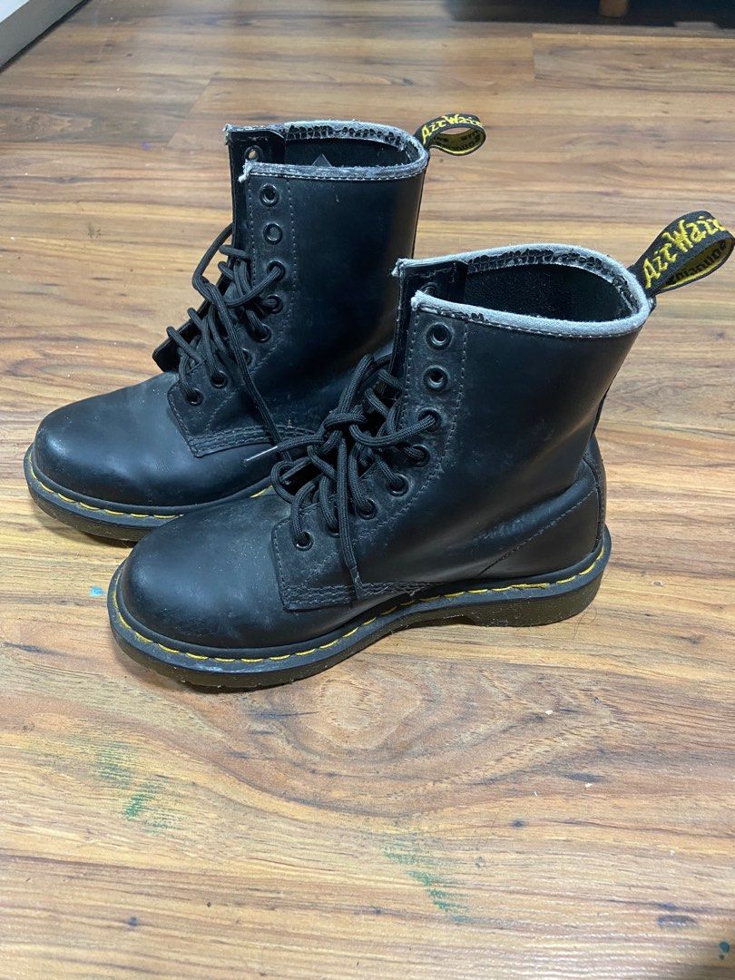 Matte dr martens boots hotsell