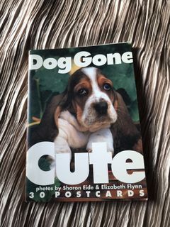 DOG GONE CUTE (Art Cartel) Vintage Full Color Prints Postcard Book Booklet Vintage 1996 y2k by Sharon Eide & Elizabeth Flynn