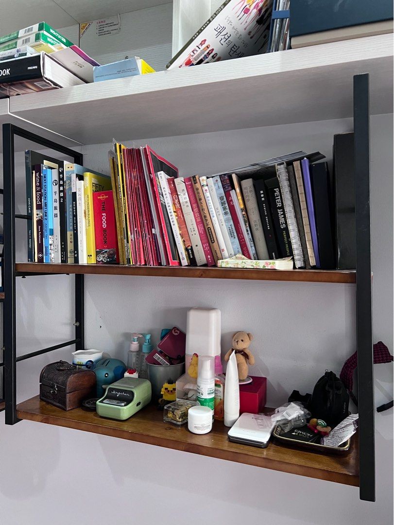 Ikea bookshelf shop hanging