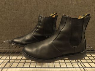 Dr Martens Victor Chelsea Black Leather Boots UK9 US10 EU43 Men s