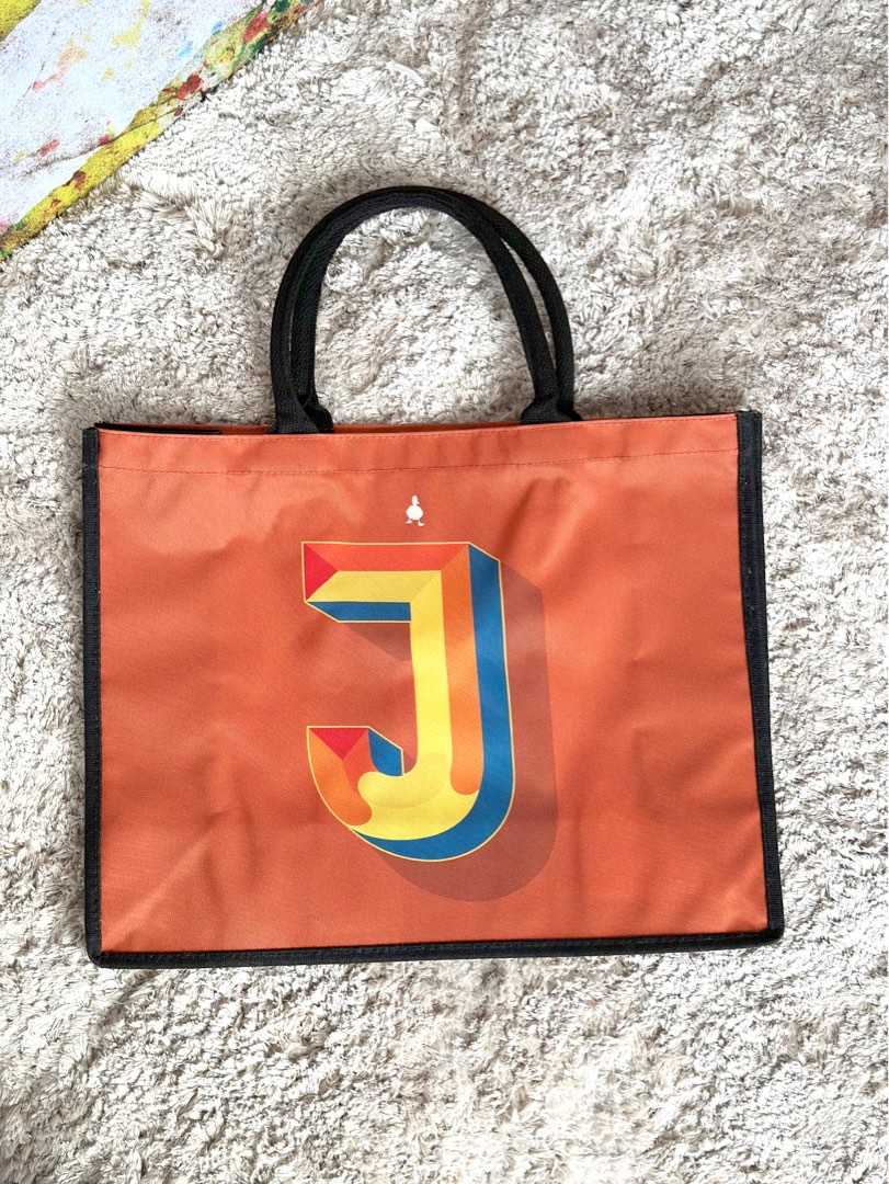Duck alphabet tote bag outlet