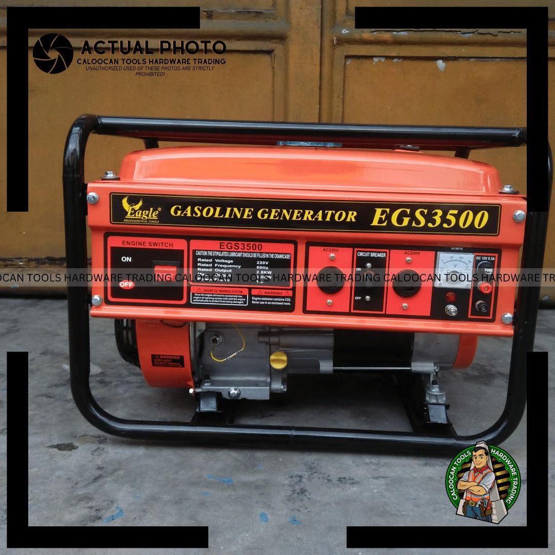 EAGLE Professional Tools Open Type Air-Cooled Gasoline Generator Set ...