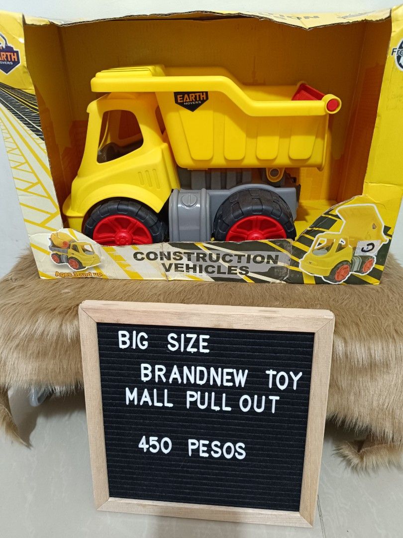 Earth Movers Construction Vehicle Toy (Category: Kids Toys) located in Quezon City. Submitted by mhoniqvela04 (Listing ID 1278924116, Image 1). Description: Guaranteed Original💯 Brandnew-Mall pull out✅ No issue with the item-slightly dented box only✅.