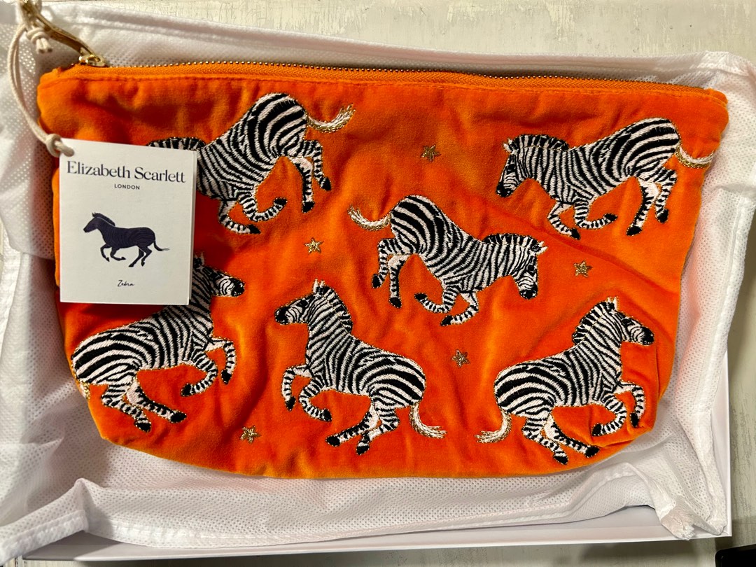 Elizabeth scarlett zebra discount pouch