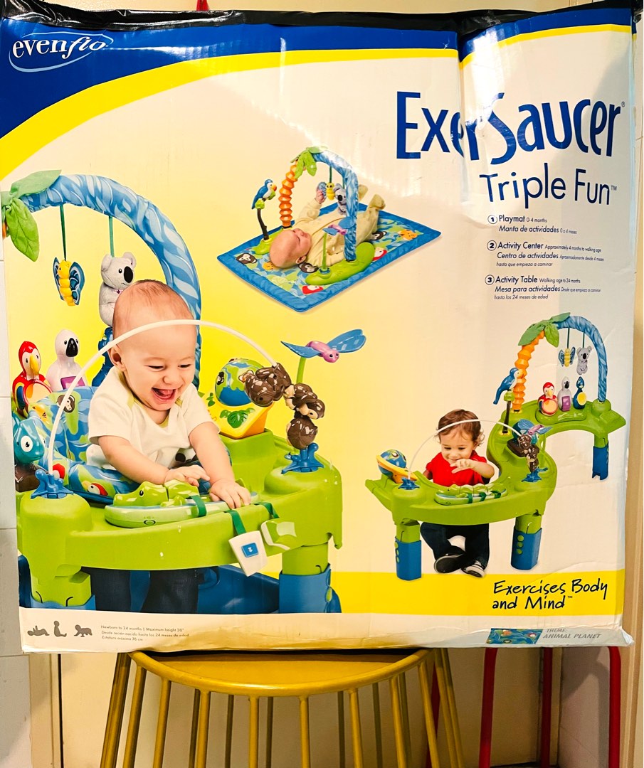 Evenflo Exersaucer Triple Fun Babies Kids Infant Playtime on