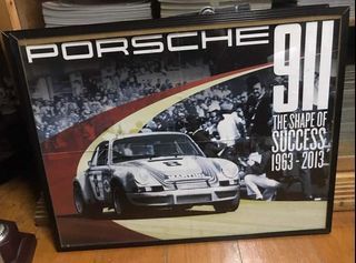 Framed Porsche 911 Poster