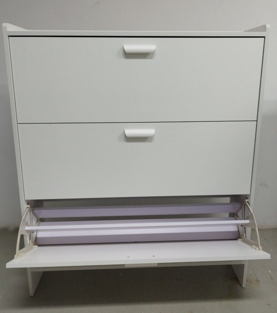 Ready assembled shop shoe storage