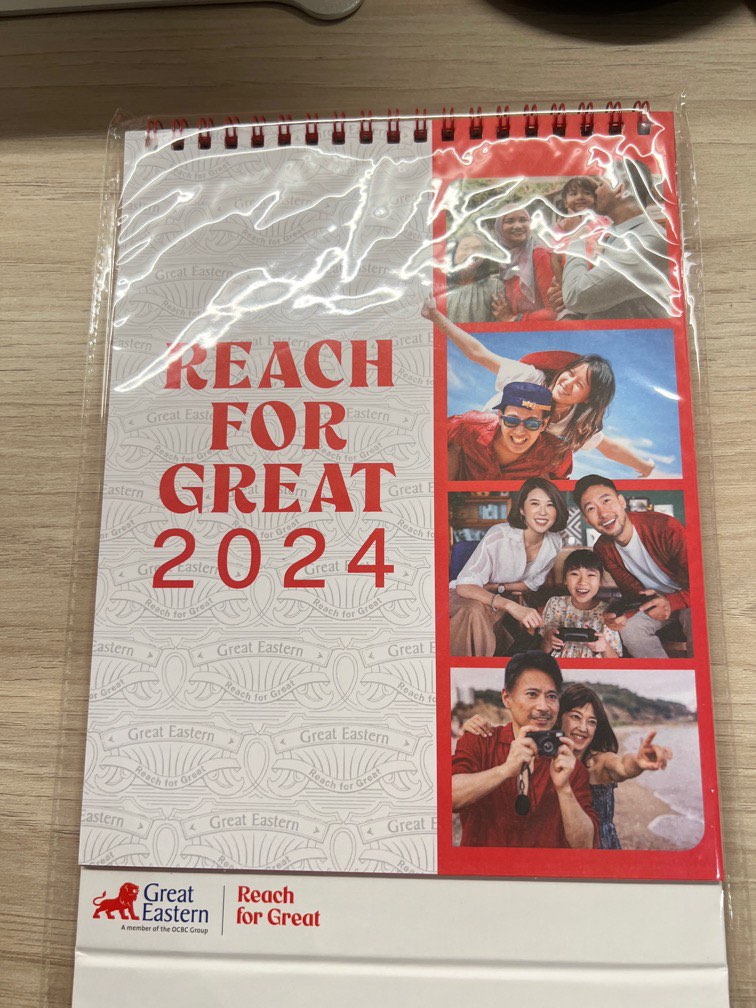GE 2024 desktop calendar, Hobbies & Toys, Stationery & Craft