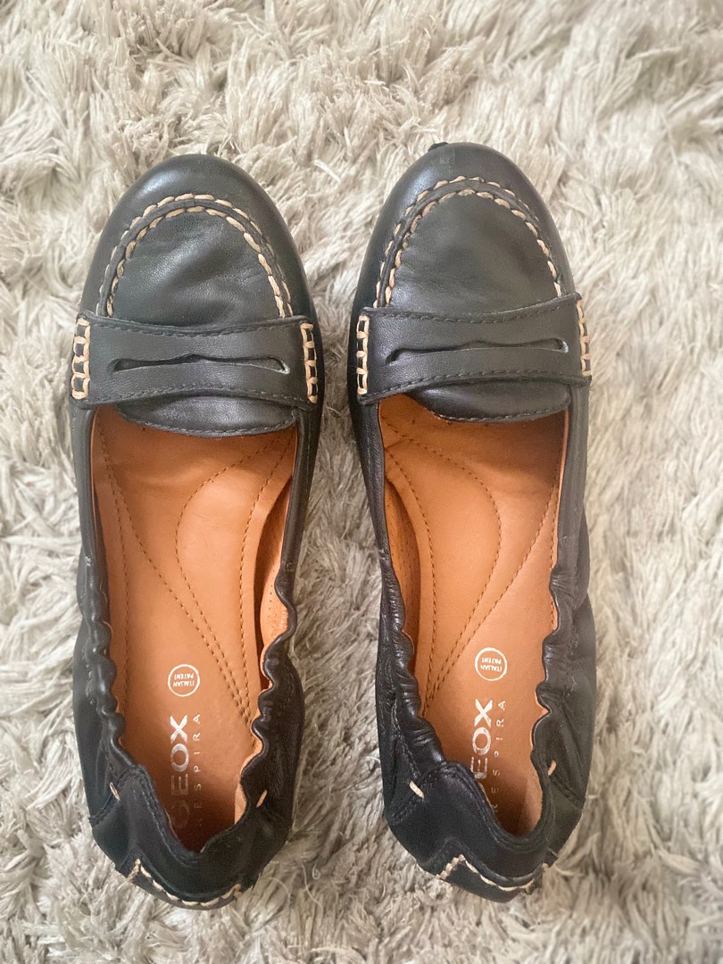 Geox leather loafer women shoes Women s Fashion Footwear