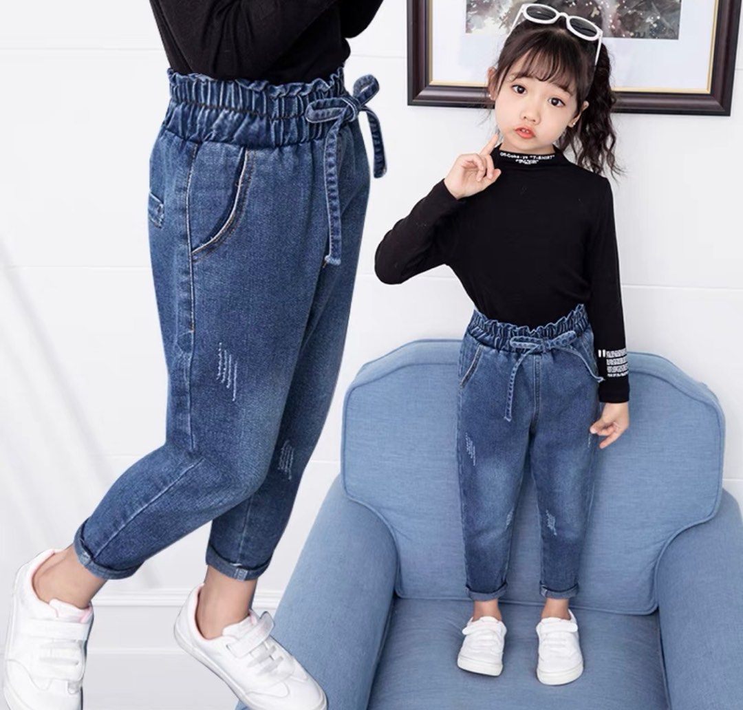 Girls high rise pants sale