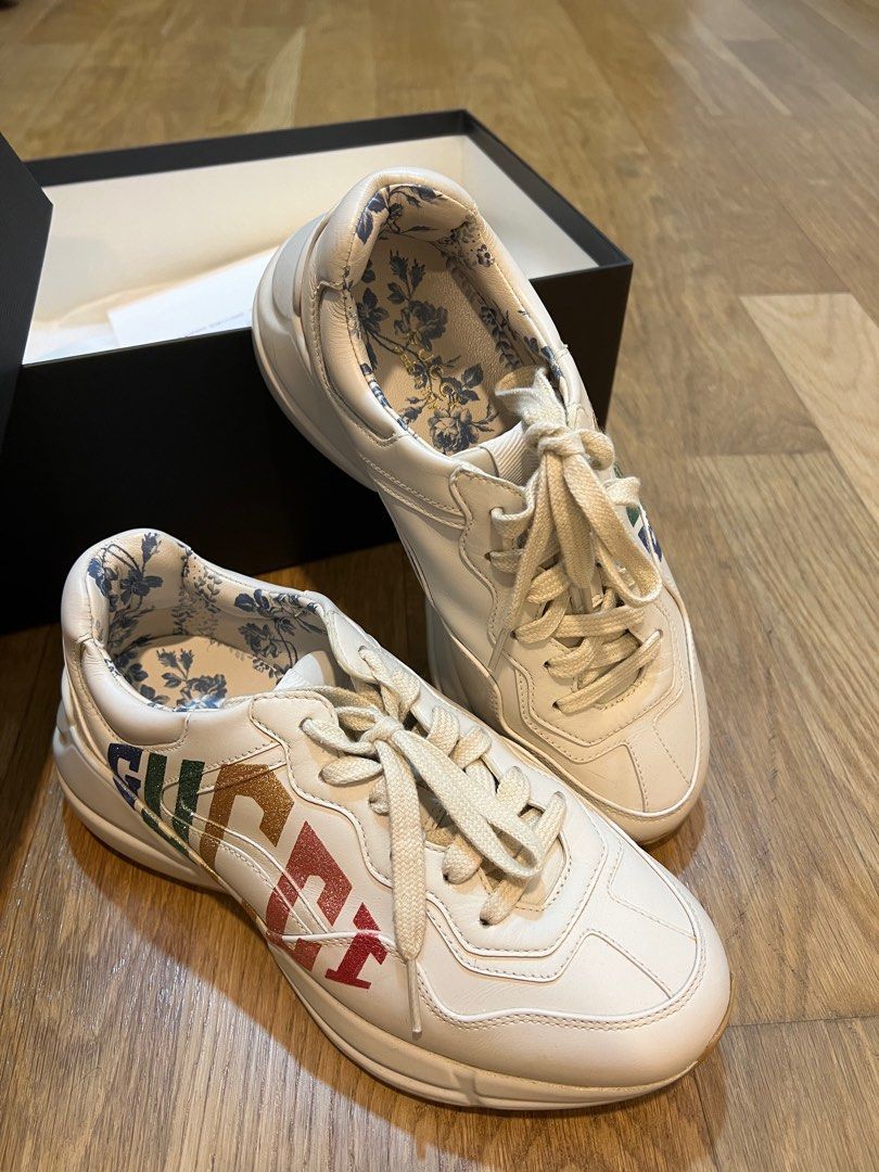 Gold glitter clearance gucci sneakers