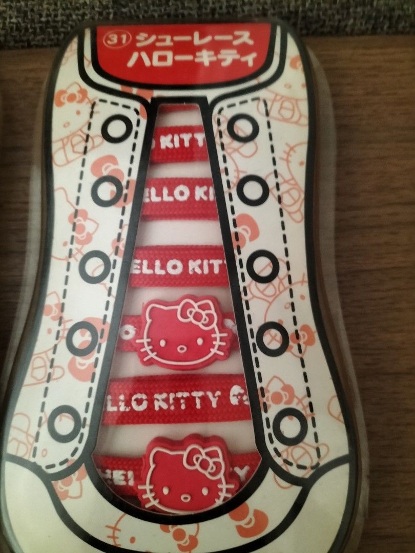 Lacets Hello Kitty Avec Charms - Multicolore, Neuf Avec Emballage - Résistant à L’eau