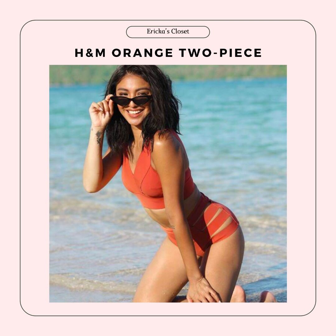H&m orange swimsuit discount