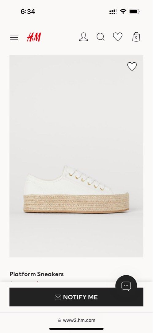 H and m platform sneakers clearance
