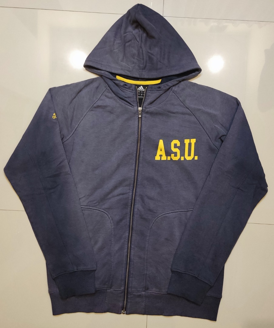 Hoodie Zip Adidas A.S.U 100 Original Fesyen Pria Pakaian