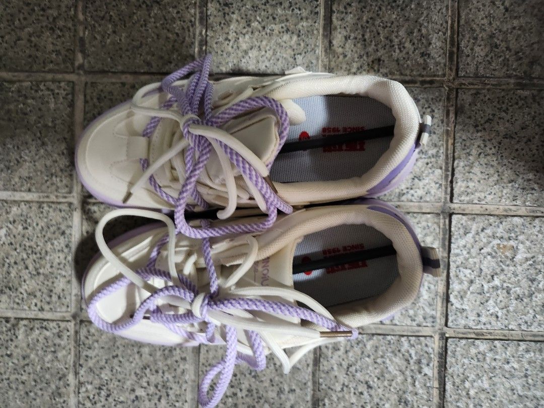 Purple and silver shoes top