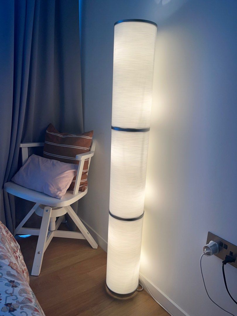 Vidja Floor Lamp White Silver Furniture Home Living Lighting Fans On Carou