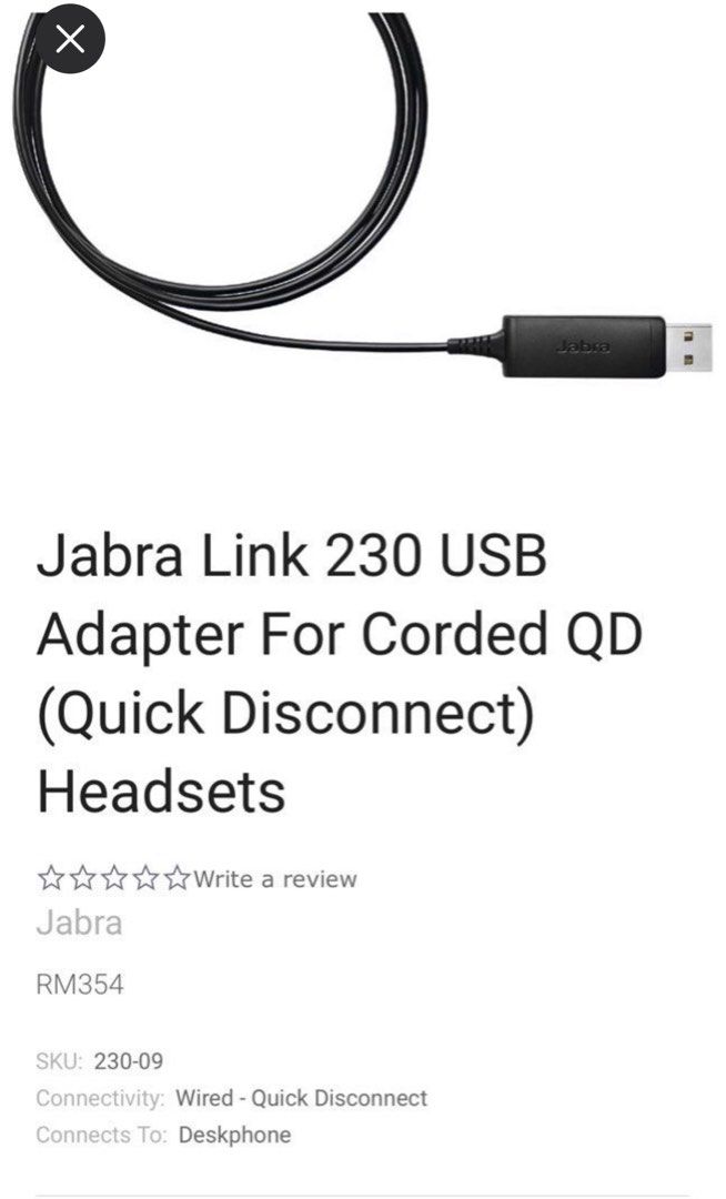 Jabra Link 230 USB Adapter