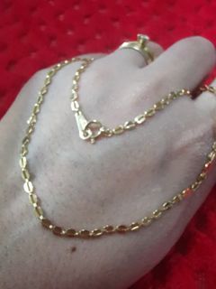 K18 Japan gold necklace 16'' 3.3g