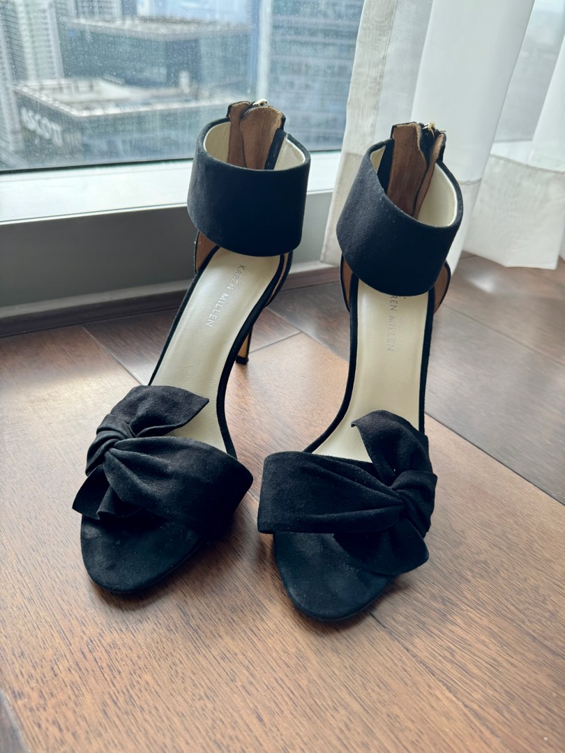 Karen Millen Bow Heels black