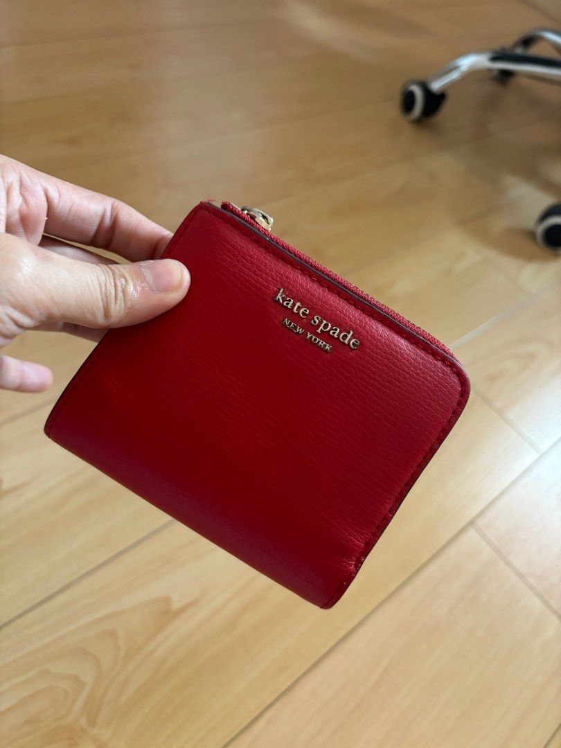 Red kate shop spade wallet