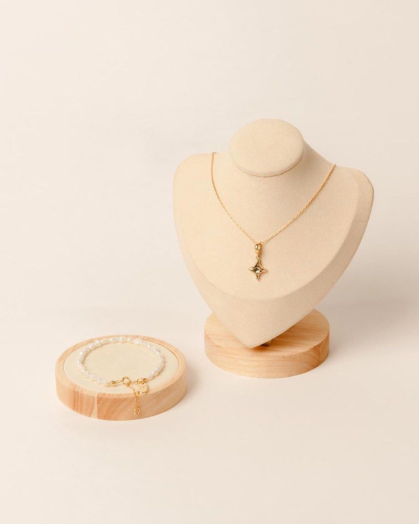 Korea Mzuu Twinkle Charm Necklace and Pearl Bracelet Set Women s Fashion Jewelry Organisers Necklaces on Carousell