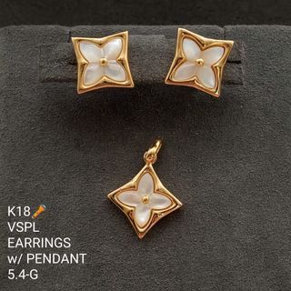Ladies VCA Earrings w/Pendant Set