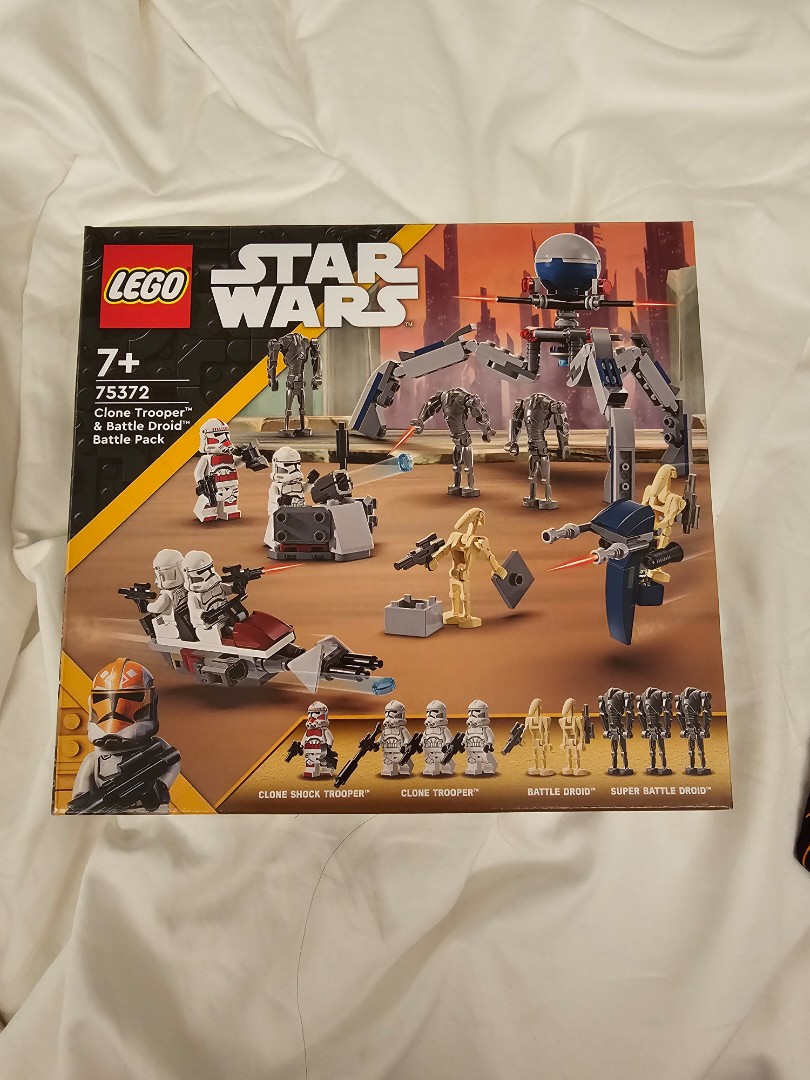 Lego star wars clone trooper & battle droid battle pack 75372