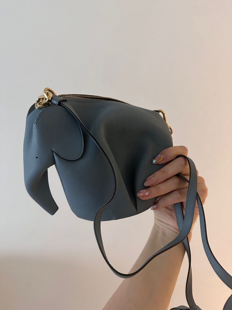 Loewe Animals leather crossbody bag Very good condition Blue Leather