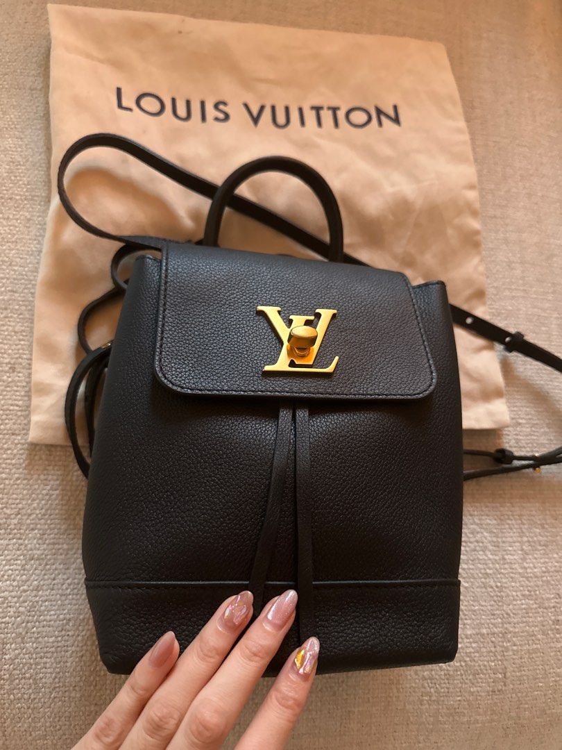 Louis vuitton small backpack black top