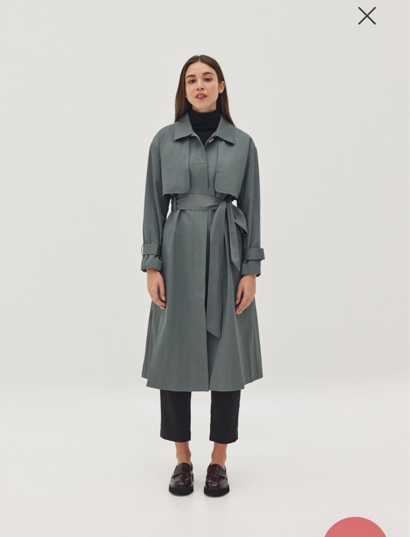 Love Bonito A line Midi Trench Coat Women s Fashion Coats
