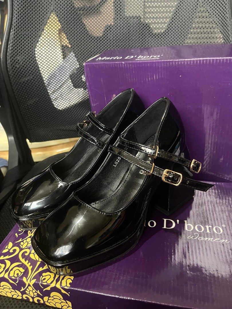Mary Janes Platform Heels - Mario D' Boro (Category: Heels) located in Manila. Submitted by parkxdobi (Listing ID 1278700328, Image 2). Description: Original Price: 2,200 php Size 35 Used only once RFS: style is not for me MOD: Grab/Lalamove MOP: Gcash/BDO/BPI.