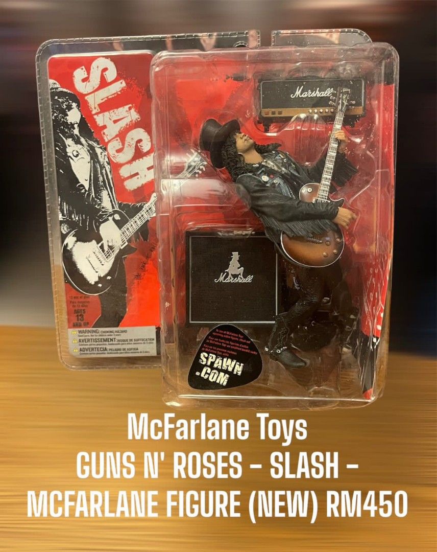 Mcfarlane Guns N Roses Slash, Hobbies & Toys, Toys & Games on Carousell