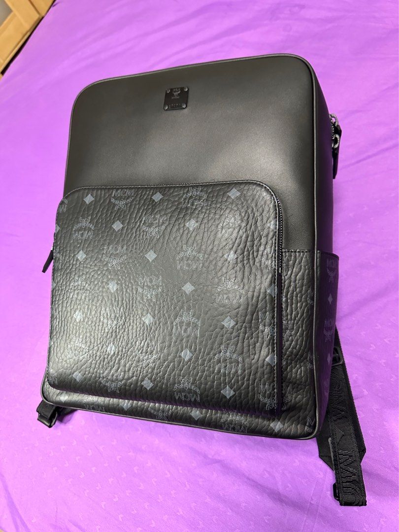 Mcm ottomar clearance leather backpack