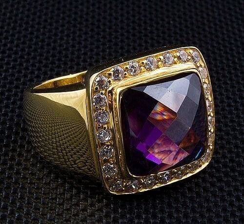 Gold hot sale and amethyst