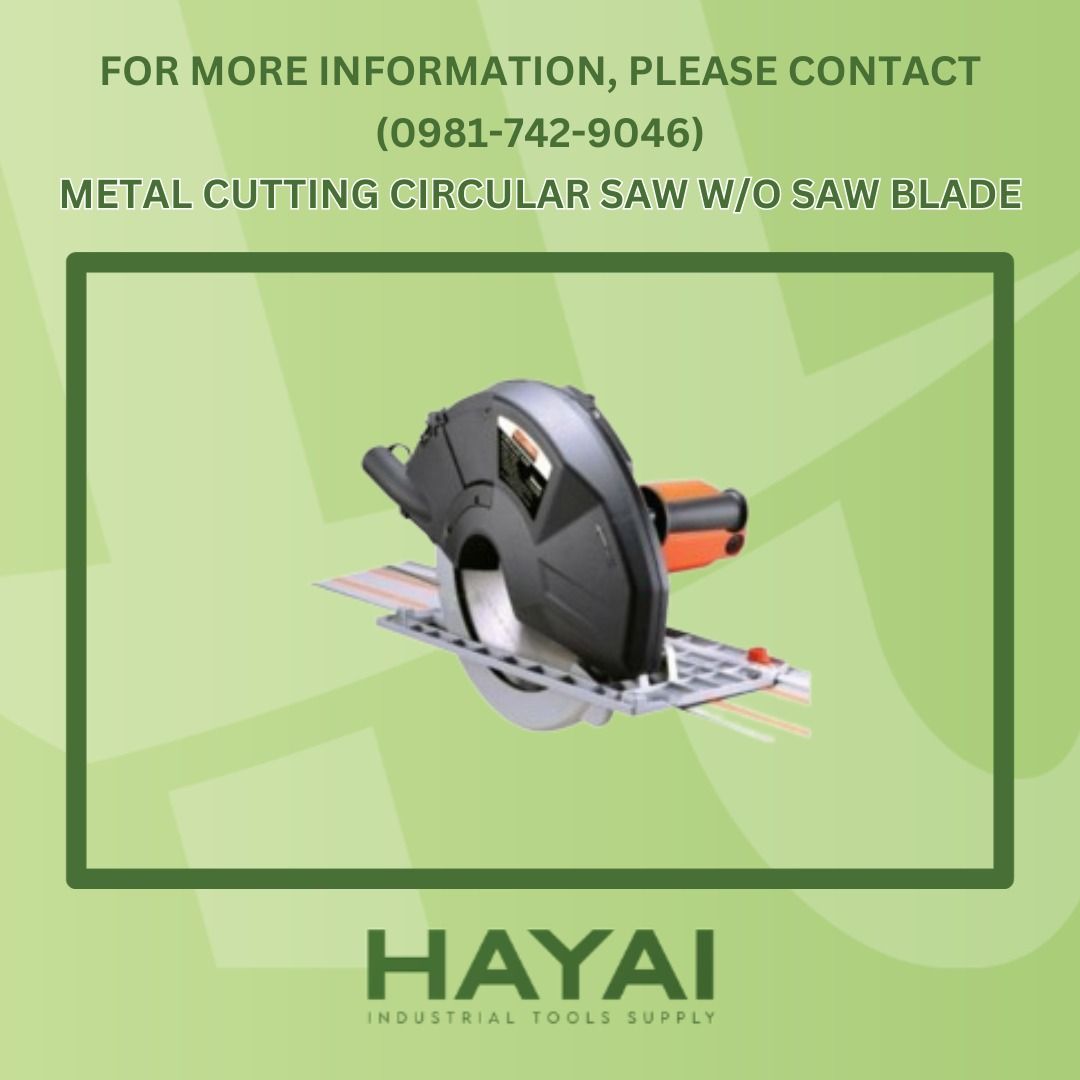METAL CUTTING CIRCULAR SAW W/O SAW BLADE, Commercial & Industrial