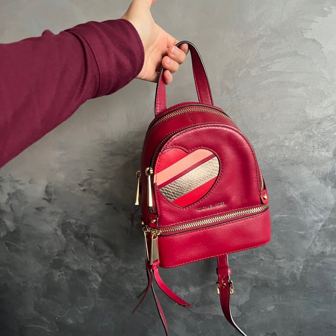 Michael kors backpack with heart sale