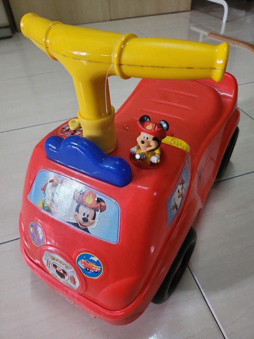 Mickey fire truck ride on outlet