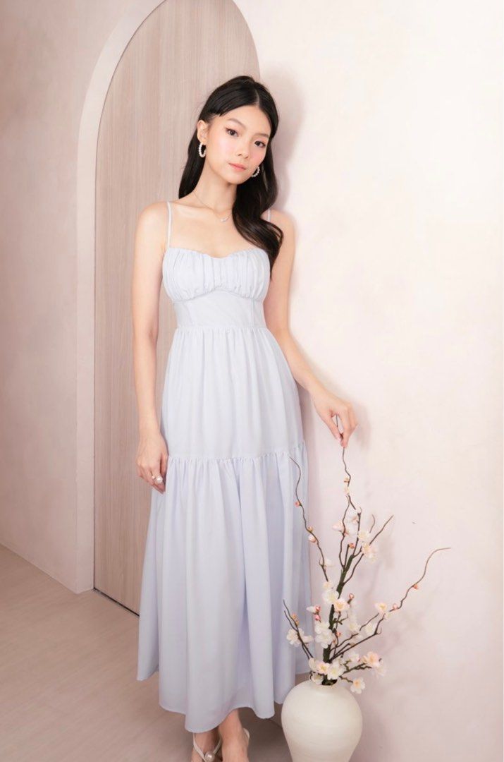 Maxi dress sky blue shop