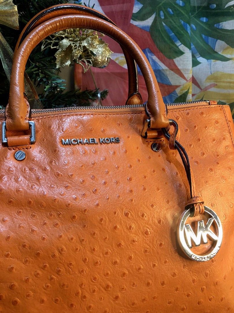 Mk ostrich bag top