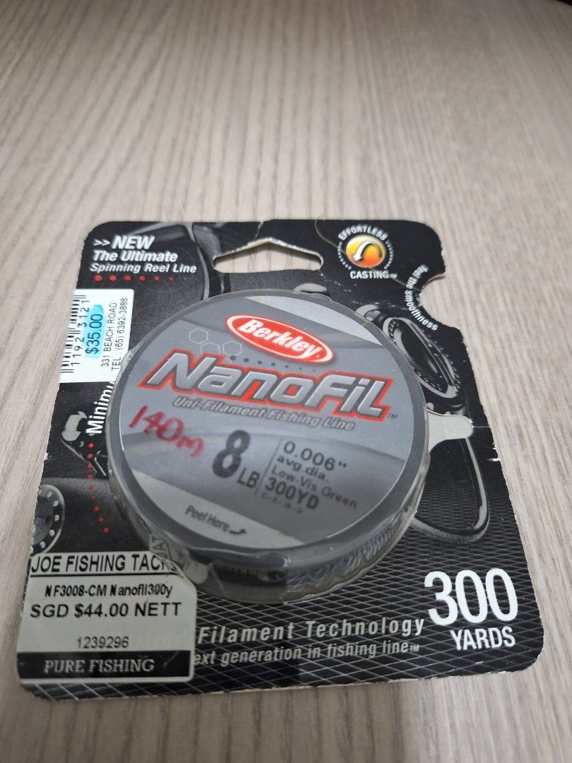 Berkley NanoFil Uni-filament Fishing Line : : Sports