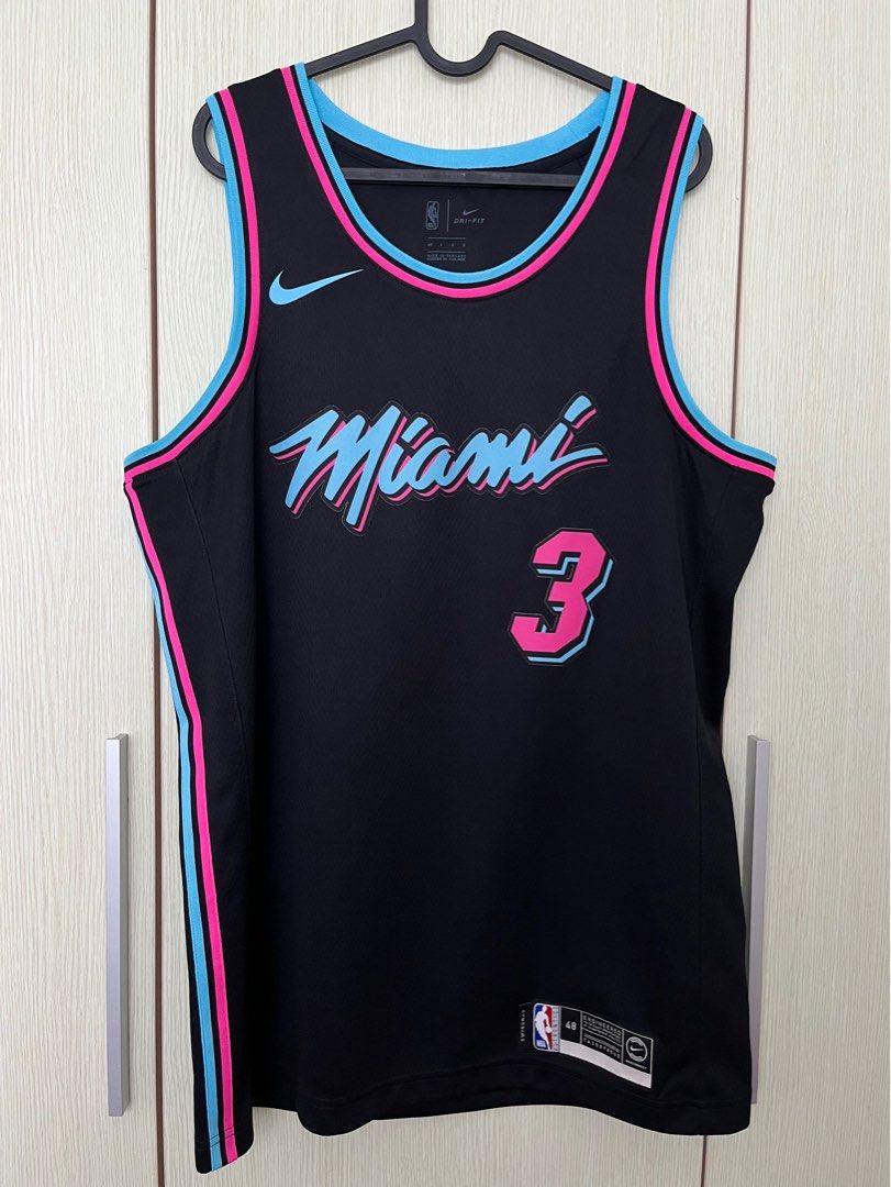 Authentic Nike Dwyane Wade Miami Heat City Edition NBA Jersey