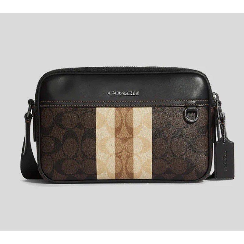 New coach graham crossbody signature canvas 7motif Fesyen Pria
