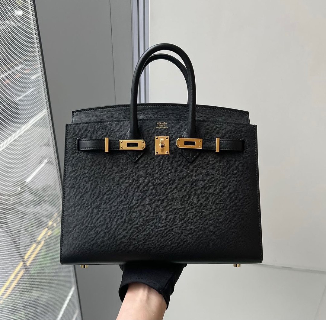 NEW Hermes Birkin 25 Sellier Black Veau Madame Ghw, Luxury, Bags
